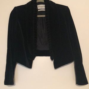 Yves saint laurent short velvet blazer size 4-6 , like new